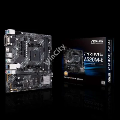 ASUS Alaplap AM4 PRIME A520M-E/CSM AMD A520, mATX