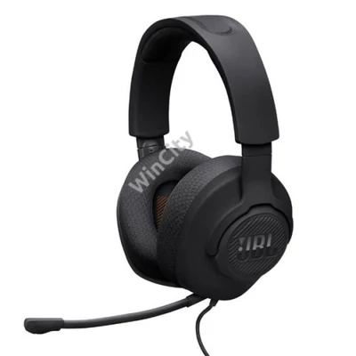 JBL Quantum 100M2 (Vezetékes, gaming fejhallgató mikrofonnal), Fekete