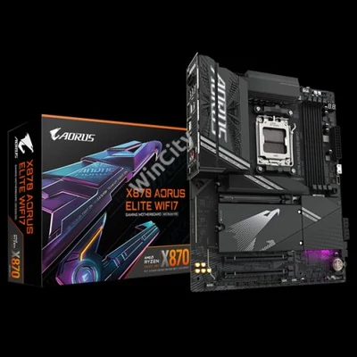 GIGABYTE Alaplap AM5 X870 AORUS ELITE WIFI7 AMD X870, ATX