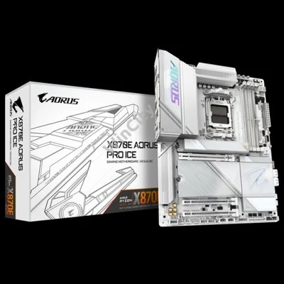 GIGABYTE Alaplap AM5 X870E AORUS PRO ICE AMD X870, ATX