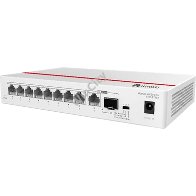 Huawei eKit Switch 8x1000Mbps + 1x1000Mbps + 1x1000Mbps SFP, Nem menedzselhető, Asztali, fanless - S110-8T2ST
