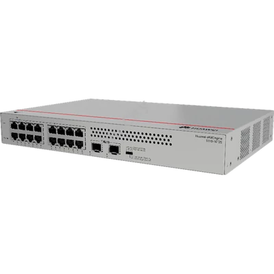 Huawei eKit Switch 16x1000Mbps + 2x1000Mbps SFP, Nem menedzselhető, Rackes/Asztali, fanless - S110-16T2S