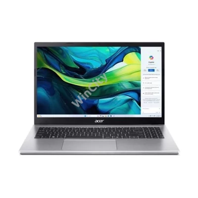 ACER Aspire AG15-42P-R323, 15.6" FHD, AMD Ryzen 5 5625U, 16GB, 512GB SSD, UMA, DOS, ezüst