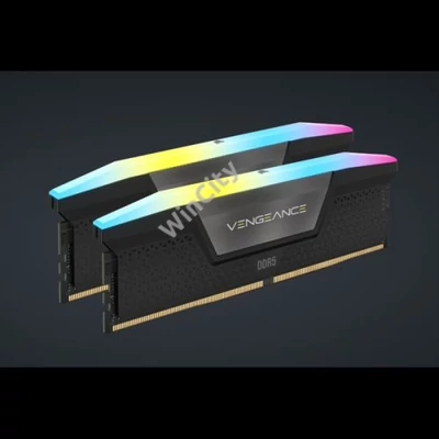 CORSAIR Memória VENGEANCE RGB DDR5 64GB 4800MHz CL32 INTEL (Kit of 2), fekete