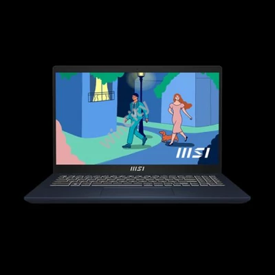 MSI Business NB Modern 15 B7M-455, 15.6" FHD, Ryzen 5 7430U, 16GB, 512GB M.2, INT, NOOS, Fekete