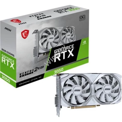 MSI Videokártya PCI-Ex16x nVIDIA RTX 3050 VENTUS 2X XS WHITE 8GB DDR6 OC