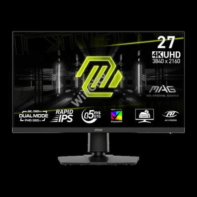 MSI Monitor GAMING MAG 272URDF E16 RapidIPS 27" UHD 3840x2160, 1000:1 CR, 400cd/m2, 0,5ms, 320/160Hz, DP, 2x HDMI, USB-C