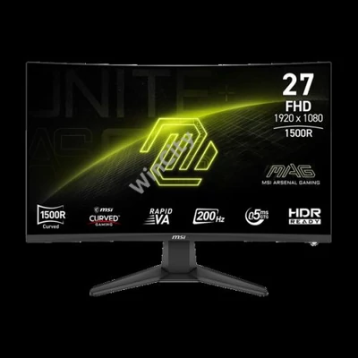 MSI Monitor GAMING MAG 276CF E20 27" Rapid VA FHD 1920x1080 16:9, 4000:1, 280Hz 2x HDMI, DP, Black