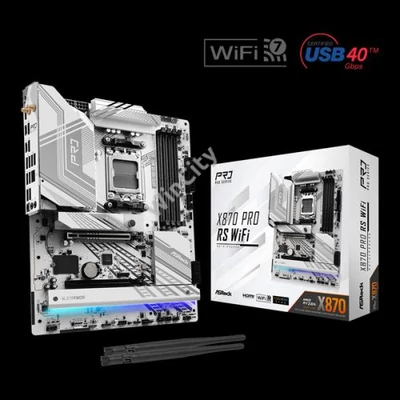 ASROCK Alaplap AM5 X870 PRO RS WIFI AMD X870, ATX