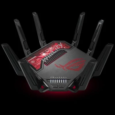 ASUS Wireless Router Tri Band BE19000 2xWAN(1x10Gbps,1x2.5Gbps) + 5xLAN(1x10Gbps,3x2.5Gbps,1x1Gbps) + 2xUSB, GT-BE19000