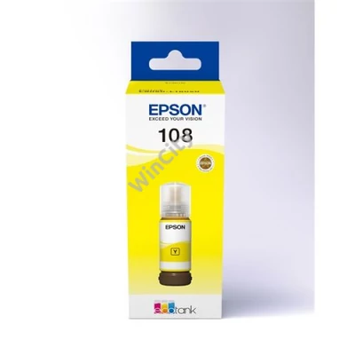 EPSON Tintapatron 108 EcoTank Yellow ink bottle