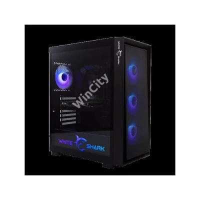 WHITE SHARK WARHEAD-3/B WS GCC-2401B PC ház, E-ATX/ATX/M-ATX/ITX gamer, fekete