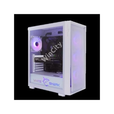 WHITE SHARK WARHEAD-3/W PC ház, E-ATX/ATX/M-ATX/ITX gamer, fehér