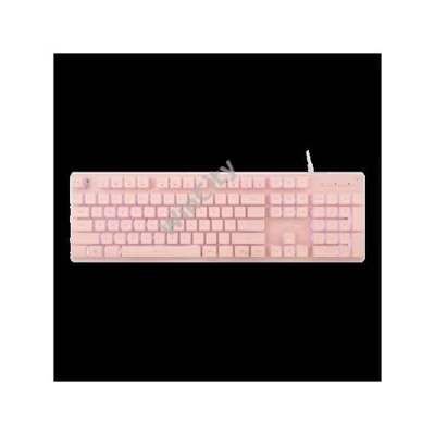 WHITE SHARK TACHI-P/US WS GK-003441P-US gamer billentyűzet, 104 gomb pink (angol)