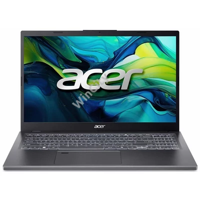 ACER Aspire A15-61M-R18B, 15.6" FHD, AMD Ryzen 5 8640HS, 16GB, 512GB SSD, UMA, DOS, acélszürke