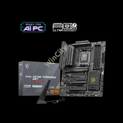 MSI Alaplap AM5 MAG X870E TOMAHAWK WIFI AMD X870E, ATX