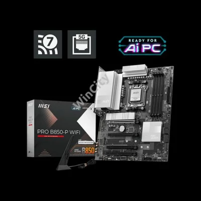 MSI Alaplap AM5 PRO B850-P WIFI AMD B850, ATX