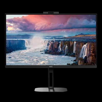 AOC IPS monitor 27" Q27V5CW/BK, 2560x1440, 16:9, 300 cd/m2, 1 ms, HDMI/DisplayPort/USBx4/USB-C, webkamera