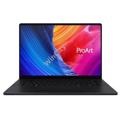 ASUS CONS NB StudioBook H7606WP-ME021X 16" WQUXGA OLED Touch, AI 9 HX370, 64GB, 2TB M.2, RTX 5070 8GB,WIN11PRO, Fekete