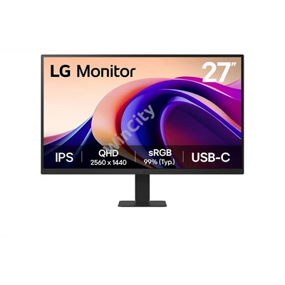 LG IPS monitor 27" 27U631A, 2560 x 1440, 16:9, 250 cd/m2, 5ms, HDMI/USB-C, 100Hz