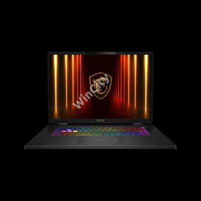 MSI Gaming NB Crosshair A18 HX A8WFKG 18" QHD+, Ryzen 9 8945HX, 32GB, 1TB, RTX 5060 8GB, NoOS, Fekete