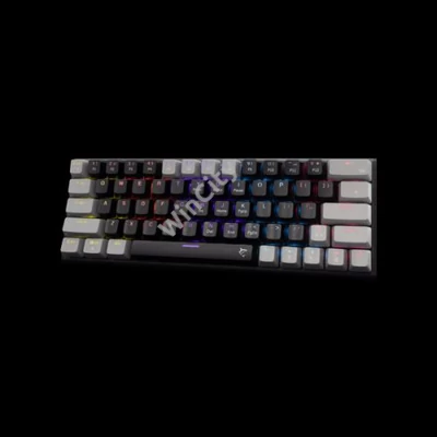 WHITE SHARK WAKIZASHI-2/B-G/R-HU, GK-002113V2/B-G/R-HU fekete/szürke magyar, mechanikus gamer billentyűzet, piros kapcs.