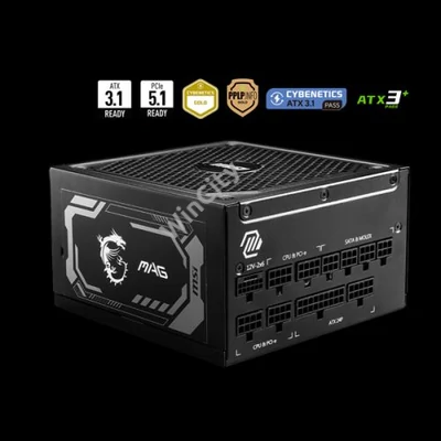 MSI Tápegység 1000W 80+ Gold moduláris, Gen 5.0