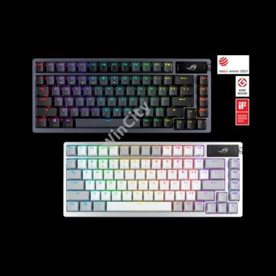 ASUS Vezetékes / Vezeték Nélküli Billentyűzet ROG AZOTH USB, Fekete, Mechanikus