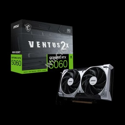 MSI Videokártya PCI-Ex16x nVIDIA RTX 5060 VENTUS 2X 8GB DDR7 OC