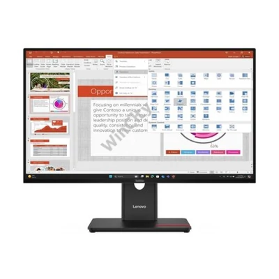 LENOVO Monitor - ThinkVision T27-40; 27,0" FHD 1920x1080 IPS, 16:9, 1500:1, 300cd/m2, 4ms, USB A-B-C, HDMI, DP, VGA