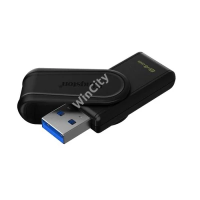 KINGSTON Pendrive 64GB, DT Exodia S USB 3.2 Gen 1 (fekete)