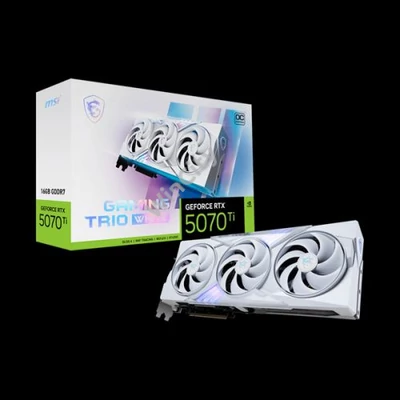MSI Videokártya PCI-Ex16x nVIDIA RTX 5070 Ti GAMING TRIO 16GB DDR7 OC WHITE