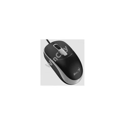GENIUS Vezetékes egér optikai DX-123, USB, 1000dpi, Fekete/Szürke