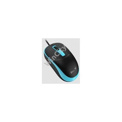 GENIUS Vezetékes egér optikai DX-123, USB, 1000dpi, Fekete/Kék
