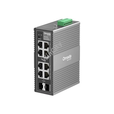 TP-LINK Switch Ipari 6x1000Mbps + 2xGigabit kombó SFP Fémházas, IES208G