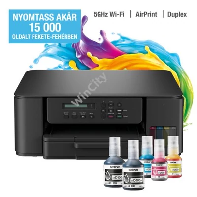 BROTHER Tintasugaras MFP NY/M/S DCP-T530W, A4, színes, 16 lap/perc, WiFi/USB, 6000x1200dpi, duplex, 128MB
