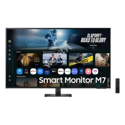SAMSUNG AI SMART VA monitor 43" M7, 3840x2160, 16:9, 300cd/m2, 4ms, 2xHDMI/3xUSB/USB-C/WiFi/Bluetooth, hangszóró
