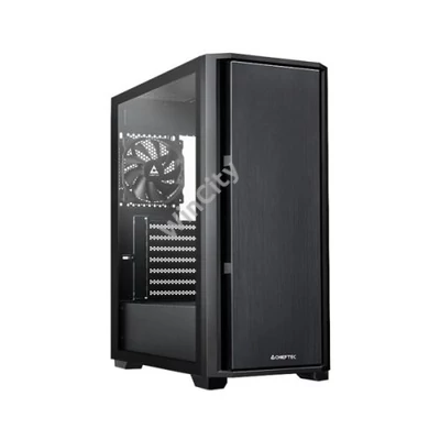 CHIEFTEC Ház Pro Midi, ATX, Tápegység nélkül, Fekete, Üvegfalú