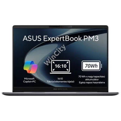 ASUS COM NB Expertbook PM3606CKA-MB0198, 16" WUXGA, Ryzen AI 5 330, 16GB, 512GB M.2, INT, NOOS, Szürke