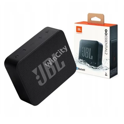 JBL Go Essential 2 horozható bluetooth hangszóró, IP 67, por és vízálló, 5 óra üzemidő, Pro Sound hangzás, Fekete