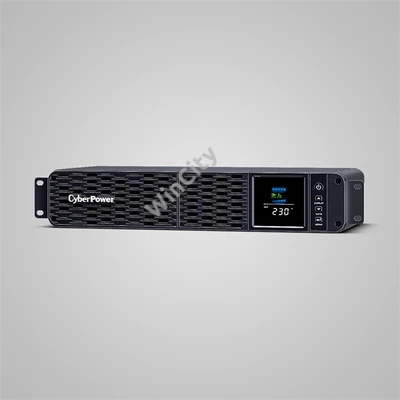 CYBERPOWER UPS 8xIEC C13 ,1xUSB 2000VA 1200W Aktív PFC, színuszus szünetmentes,LINE-INTERAKTÍV, AVR, színes LCD, rack