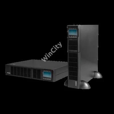 iPOWER UPS, 3000VA, 3000W, 8x C13 + 1x C19, SNMP/USB/RS-232,szünetmentes tápegység, LCD kijelző, AVR, online, Rack/Tower