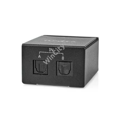 Nedis ASWI2512BK digitális audio kapcsoló 2x Toslink