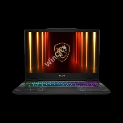 MSI Gaming NB Cyborg 15 B2RWFKG-431, 15,6" FHD 144Hz, Core 7 240H, 16GB (2x8), 512GB M.2, RTX 5060 8GB, NOOS, Fekete