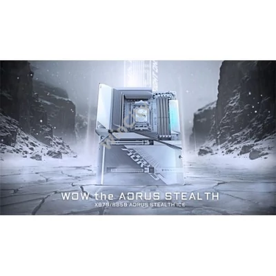 GIGABYTE Alaplap AM5 X870 AORUS STEALTH ICE AMD X870, ATX