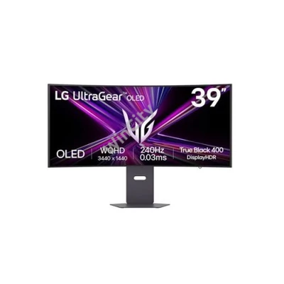LG OLED Gaming 240Hz ívelt monitor 39" 39GX900A-B, 3440x1440, 21:9, 275cd/m2, 0,03ms, HDMIx2/DP/USBx2/USB-C (65W)