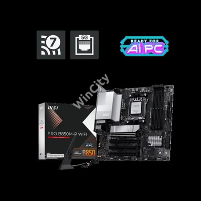 MSI Alaplap AM5 PRO B850M-P WIFI AMD B850, mATX