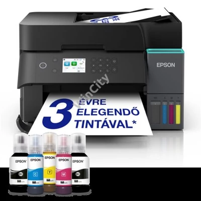 EPSON Tintasugaras nyomtató - EcoTank L6370 (A4, MFP, színes,4800x1200 DPI, 35 lap/perc, Full duplex, ADF, USB/LAN/Wifi)