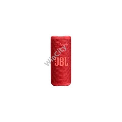 JBL GRIP RED hordozható bluetooth hangszóró, piros, app vezérlés, USB, vízálló, porálló, beépített hangulat világítás