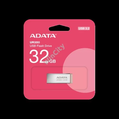 ADATA Pendrive 32GB, UR350 USB 3.2, fémházas, barna